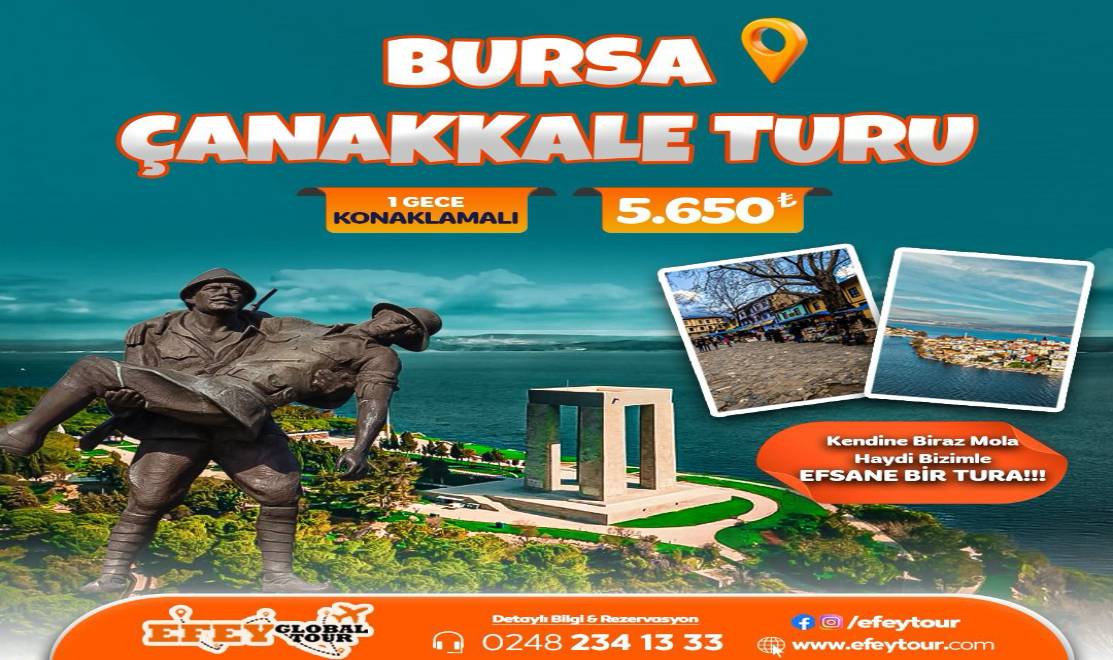 BURSA ÇANAKKALE TURU