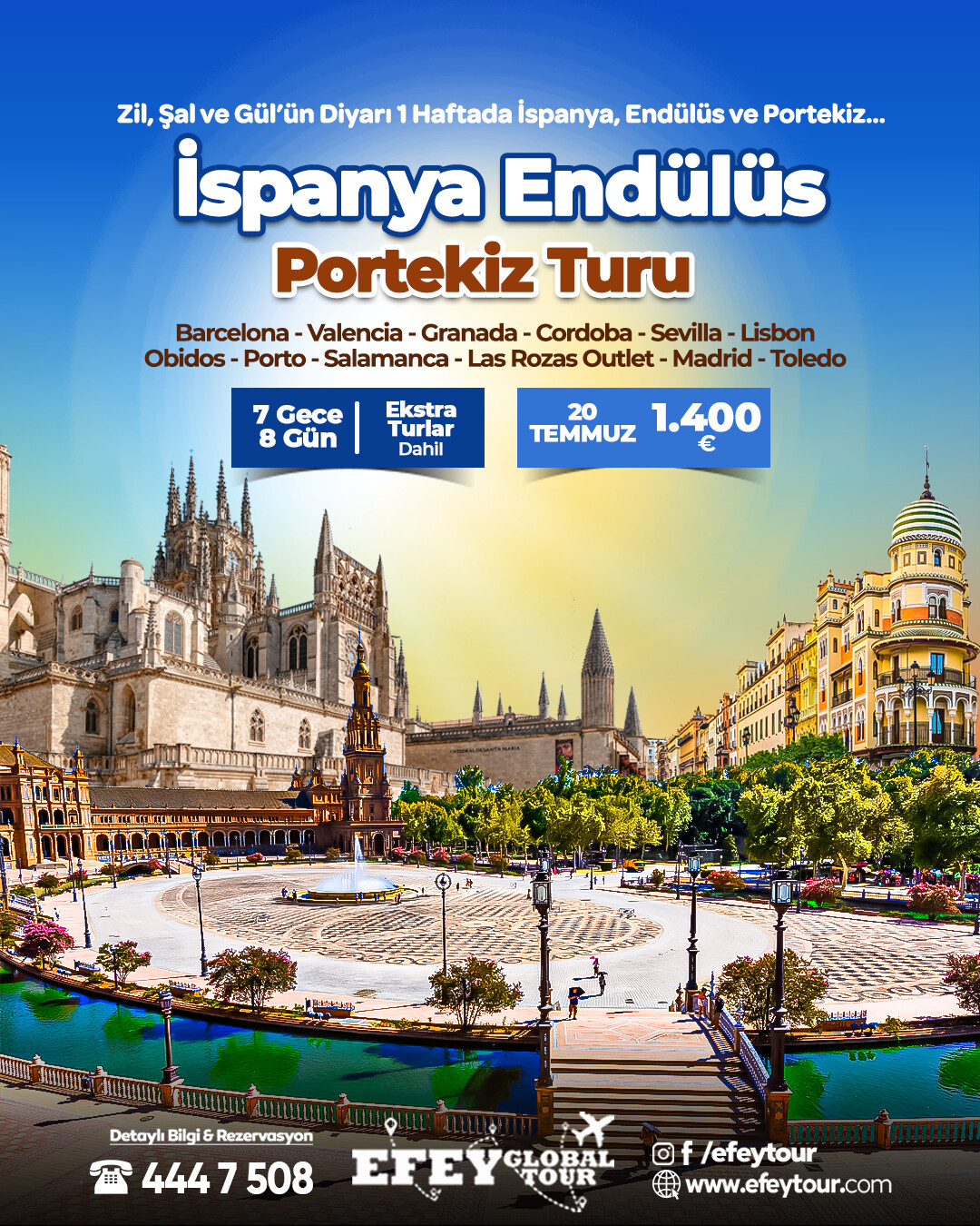 İspanya Endülüs Ve Portekiz Turu