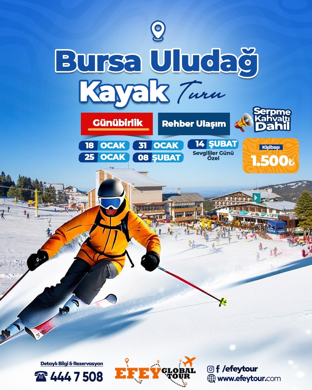 BURSA ULUDAĞ KAYAK TURU