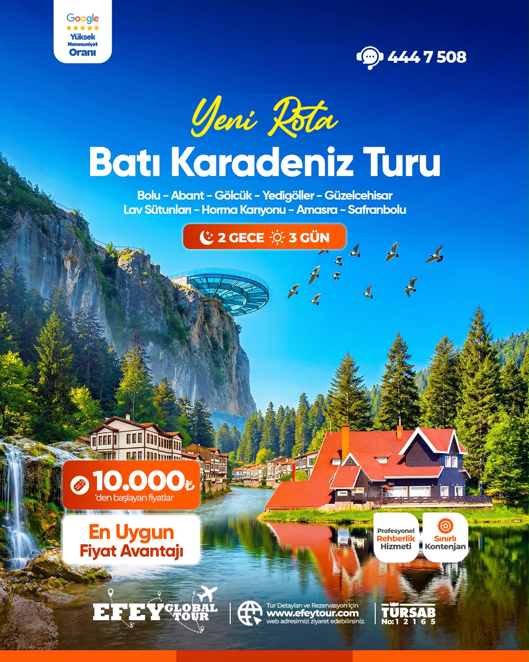 BATI KARADENİZ TURU YENİ ROTA