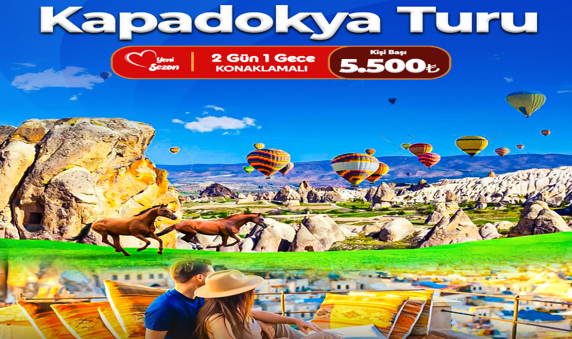 1 Gece Konaklamalı Kapadokya Turu